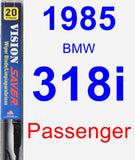 Passenger Wiper Blade for 1985 BMW 318i - Vision Saver
