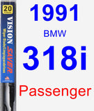 Passenger Wiper Blade for 1991 BMW 318i - Vision Saver