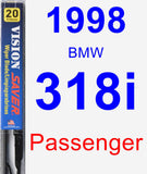 Passenger Wiper Blade for 1998 BMW 318i - Vision Saver