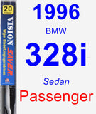 Passenger Wiper Blade for 1996 BMW 328i - Vision Saver