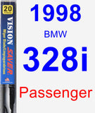 Passenger Wiper Blade for 1998 BMW 328i - Vision Saver