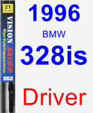 Driver Wiper Blade for 1996 BMW 328is - Vision Saver