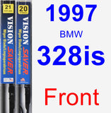 Front Wiper Blade Pack for 1997 BMW 328is - Vision Saver