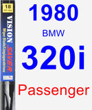 Passenger Wiper Blade for 1980 BMW 320i - Vision Saver