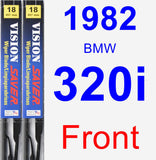 Front Wiper Blade Pack for 1982 BMW 320i - Vision Saver