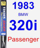 Passenger Wiper Blade for 1983 BMW 320i - Vision Saver