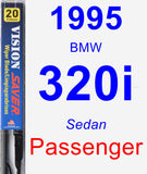 Passenger Wiper Blade for 1995 BMW 320i - Vision Saver