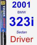 Driver Wiper Blade for 2001 BMW 323i - Vision Saver