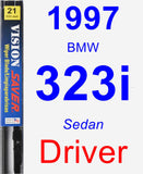 Driver Wiper Blade for 1997 BMW 323i - Vision Saver