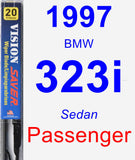 Passenger Wiper Blade for 1997 BMW 323i - Vision Saver