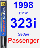 Passenger Wiper Blade for 1998 BMW 323i - Vision Saver