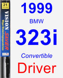 Driver Wiper Blade for 1999 BMW 323i - Vision Saver