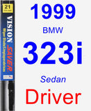 Driver Wiper Blade for 1999 BMW 323i - Vision Saver