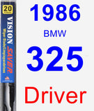 Driver Wiper Blade for 1986 BMW 325 - Vision Saver