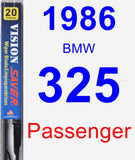 Passenger Wiper Blade for 1986 BMW 325 - Vision Saver