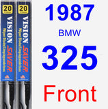 Front Wiper Blade Pack for 1987 BMW 325 - Vision Saver