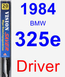 Driver Wiper Blade for 1984 BMW 325e - Vision Saver