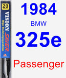 Passenger Wiper Blade for 1984 BMW 325e - Vision Saver