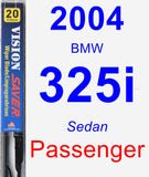 Passenger Wiper Blade for 2004 BMW 325i - Vision Saver