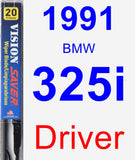 Driver Wiper Blade for 1991 BMW 325i - Vision Saver