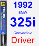 Driver Wiper Blade for 1992 BMW 325i - Vision Saver