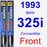 Front Wiper Blade Pack for 1993 BMW 325i - Vision Saver