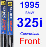 Front Wiper Blade Pack for 1995 BMW 325i - Vision Saver