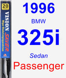 Passenger Wiper Blade for 1996 BMW 325i - Vision Saver