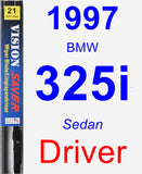 Driver Wiper Blade for 1997 BMW 325i - Vision Saver