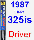 Driver Wiper Blade for 1987 BMW 325is - Vision Saver