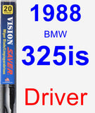 Driver Wiper Blade for 1988 BMW 325is - Vision Saver