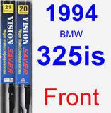 Front Wiper Blade Pack for 1994 BMW 325is - Vision Saver