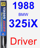 Driver Wiper Blade for 1988 BMW 325iX - Vision Saver