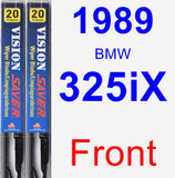 Front Wiper Blade Pack for 1989 BMW 325iX - Vision Saver