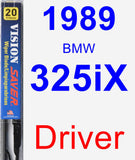 Driver Wiper Blade for 1989 BMW 325iX - Vision Saver