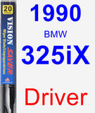 Driver Wiper Blade for 1990 BMW 325iX - Vision Saver