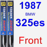 Front Wiper Blade Pack for 1987 BMW 325es - Vision Saver