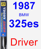 Driver Wiper Blade for 1987 BMW 325es - Vision Saver