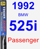 Passenger Wiper Blade for 1992 BMW 525i - Vision Saver