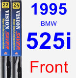 Front Wiper Blade Pack for 1995 BMW 525i - Vision Saver