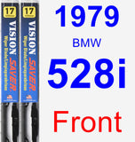 Front Wiper Blade Pack for 1979 BMW 528i - Vision Saver