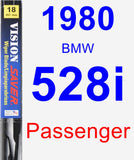 Passenger Wiper Blade for 1980 BMW 528i - Vision Saver