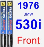 Front Wiper Blade Pack for 1976 BMW 530i - Vision Saver