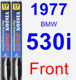 Front Wiper Blade Pack for 1977 BMW 530i - Vision Saver