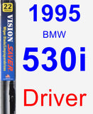 Driver Wiper Blade for 1995 BMW 530i - Vision Saver