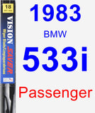 Passenger Wiper Blade for 1983 BMW 533i - Vision Saver