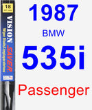 Passenger Wiper Blade for 1987 BMW 535i - Vision Saver