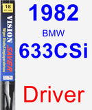 Driver Wiper Blade for 1982 BMW 633CSi - Vision Saver