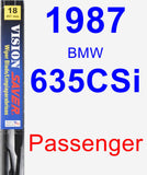 Passenger Wiper Blade for 1987 BMW 635CSi - Vision Saver