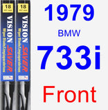 Front Wiper Blade Pack for 1979 BMW 733i - Vision Saver